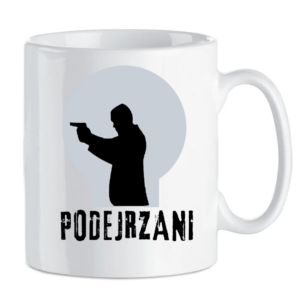 Kubek biały Podejrzani bez tła